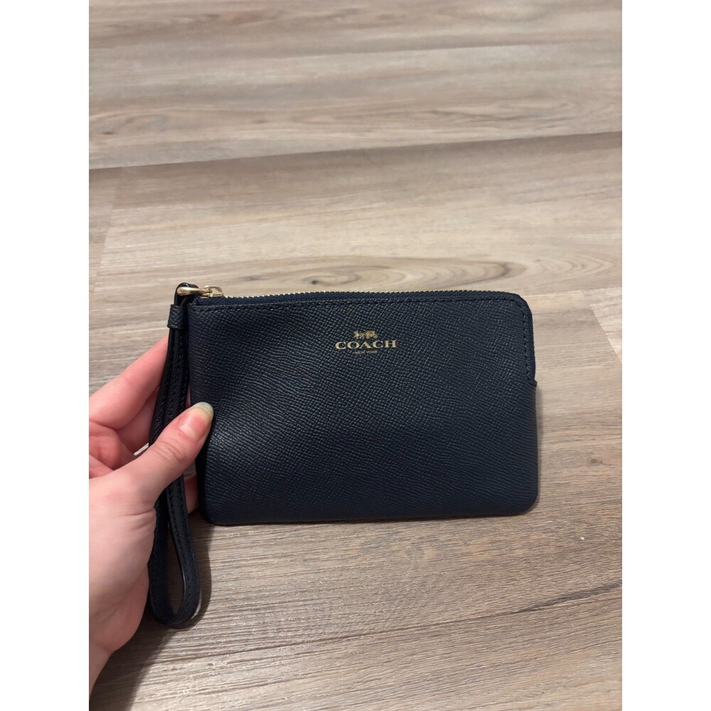 Coach Navy Wristlet